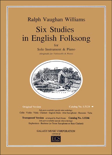 Vaughan Williams - Six Studes in English Folk Song (GALAXY)
