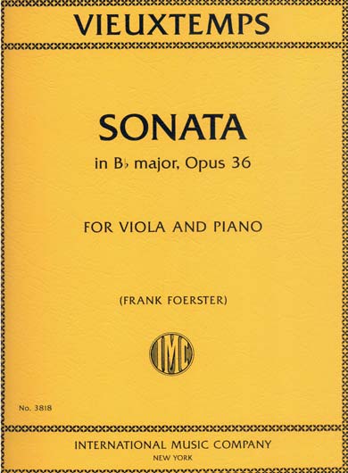 Vieuxtemps - Sonata in B flat major, Op. 36 for Viola and Piano