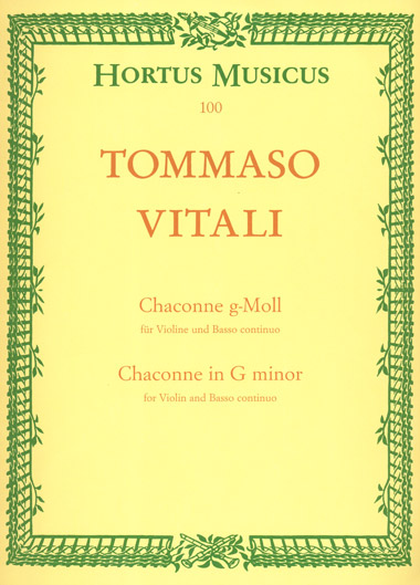 Chaconne in G- for Violin and Basso Continuo