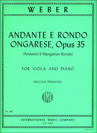 Weber - Andante e Rondo Ongarese, Op.35 (INT)