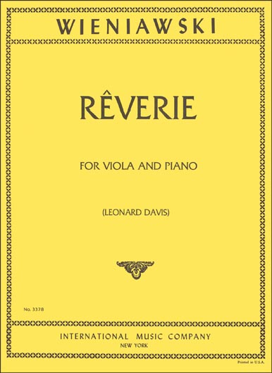 Wieniawski - Reverie for Viola and Piano