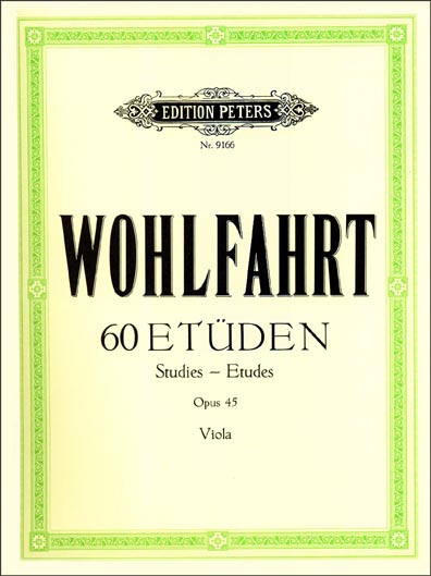 Wohlfahrt - 60 Etudes Op. 45 for Viola