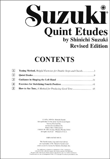 Suzuki - Quint Etudes