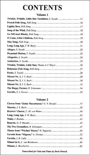 Suzuki Viola School - Volume A (1-2) - Piano Accompaniment - Boo