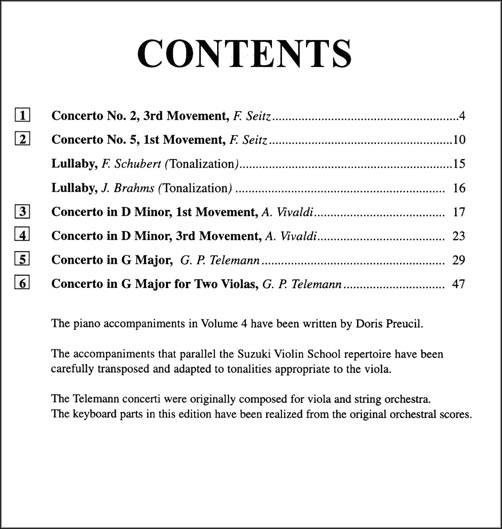 Suzuki Viola School - Volume 4 - Piano Accompaniment - Book