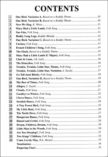 Suzuki Recorder School - Alto Recorder - Volume 1 - Book