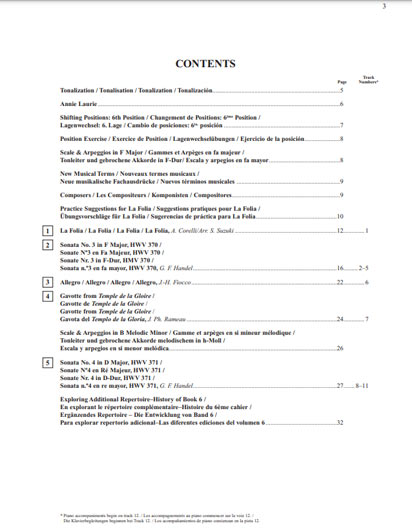 Suzuki Violin School - Volume 6 - Violin Part - Book and CD