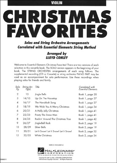 Christmas Favorites for Strings - Violin