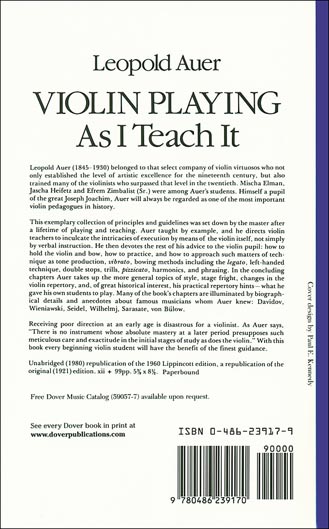 Violin As I Teach It