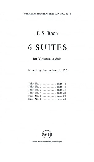 Bach - Suites for Solo Cello BWV 1007-1012 (WH)