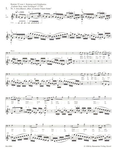 Bach - Violin Solos from the Sacred Vocal Works (BAR)