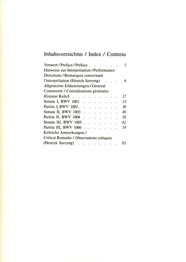 Bach - 6 Sonatas and Partitas for Solo Violin (SCHOTT)