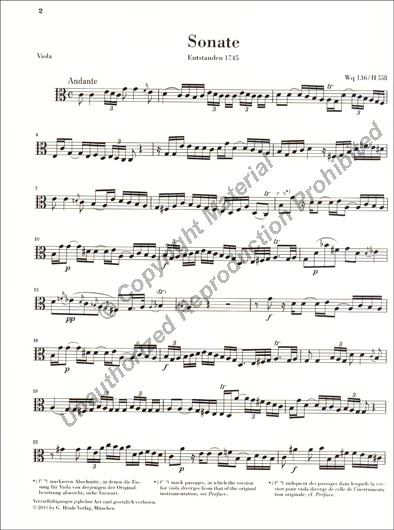 Gamba Sonatas Wq 88, 136, 137