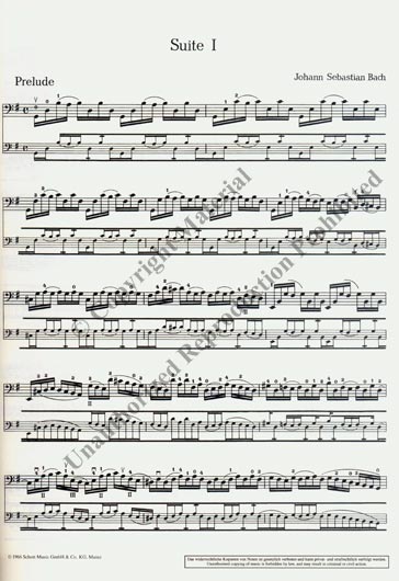 Bach - Suites for Solo Cello BWV 1007-1012 (SCHOTT)