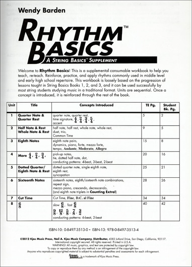 Rhythm Basics - Teacher's Edition