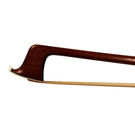 Brazilian Silver Mounted Violin Bow With Horned Frog - 4/4