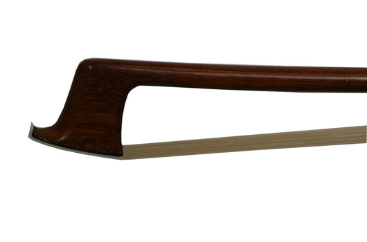 Brazilian Silver Mounted Violin Bow - Snakewood Frog - 4/4