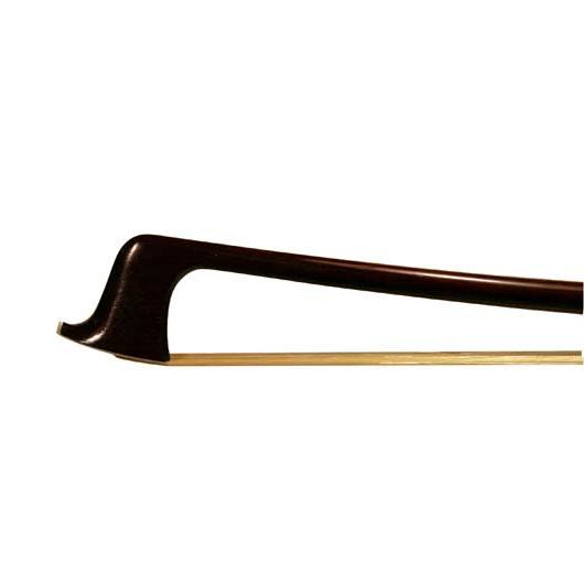 Brazilian Pernambuco Silver Mounted Viola Bow - Horn Frog