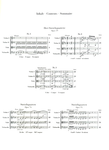 Beethoven - String Quartets Op. 59, 74, 95 (HEN)