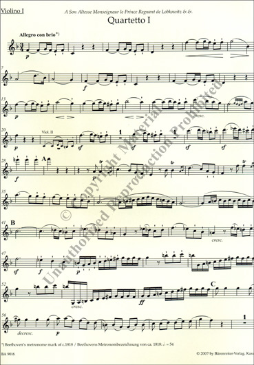 Beethoven - String Quartets Op. 18 (BAR)