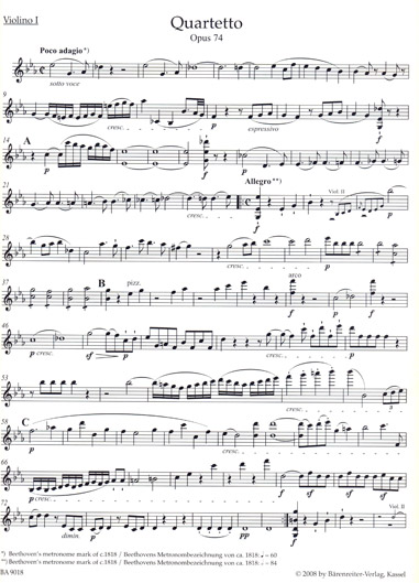 Beethoven - String Quartets Op. 74, 95 (BAR)
