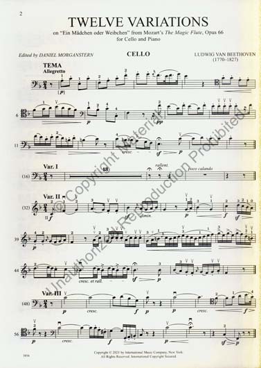 Beethoven - Twelve Variations on "Ein Madchen oder Weibchen"