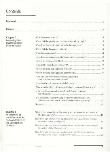 Ornamentation: A Question &amp; Answer Manual