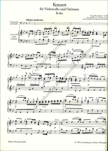 Concerto in B-flat major for Cello and Piano