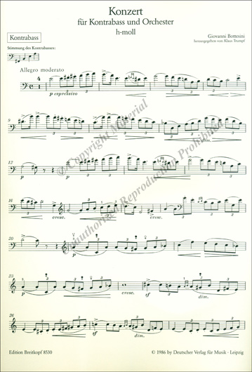 Concerto in B minor for Bass and Orchestra