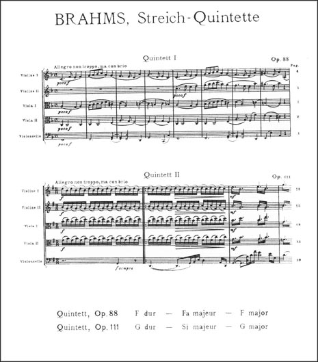 Brahms - String Quintet in F Major, Op. 88 (PET)