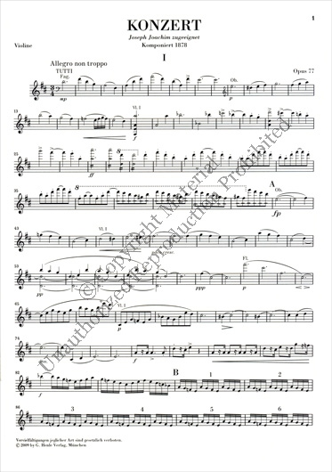 Brahms - Violin Concerto in D minor, Op. 77 (HEN)