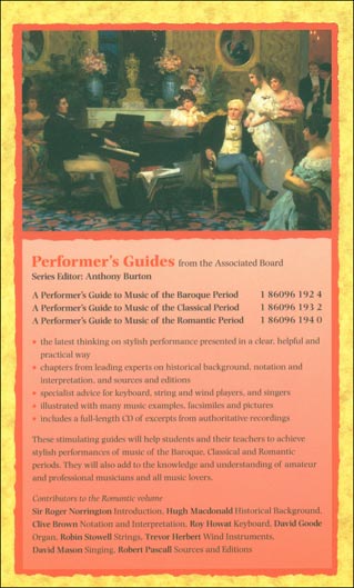 A Performer's Guide to Music of the Romantic Period Book & CD