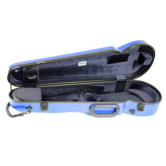 Bam Hightech Contoured Violin Case - 4/4 - Azure Blue