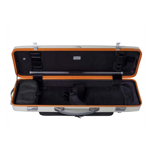 Bam Hightech Oblong Violin Case - GRAFFITI - Red/Silver