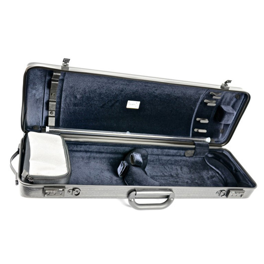 Bam Hightech Oblong Violin Case - Black Lazure