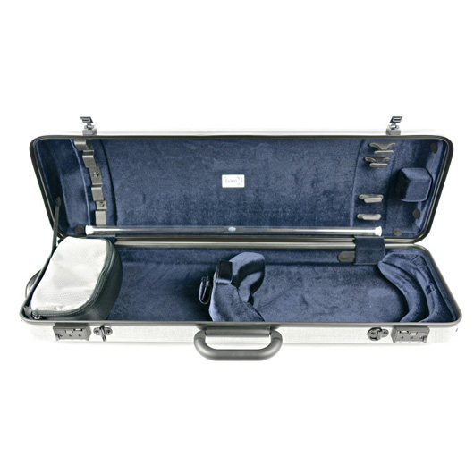 Bam Hightech Oblong Violin Case - Tweed - No Pocket