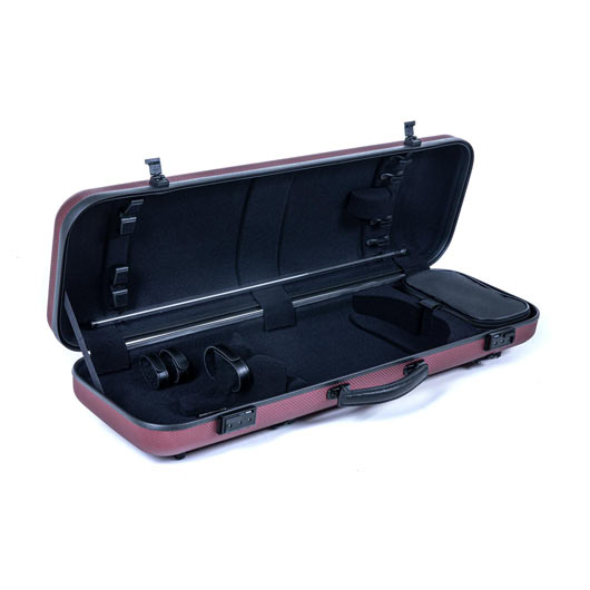 GEWA Air Avantgarde Violin Case - Oblong - Bordeaux/Black - 4/4