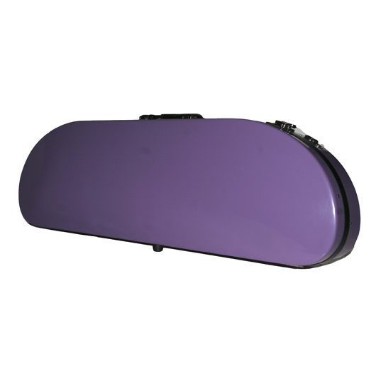 Bobelock Half Moon Fiberglass Violin Case - Purple