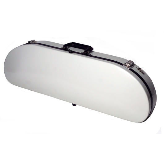 Bobelock Half Moon Fiberglass Violin Case - White