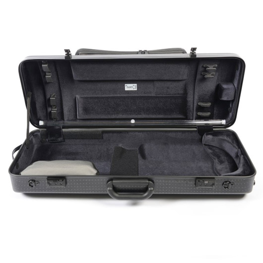 Bam Hightech Oblong Viola Case - Black Lazure - With Pocket