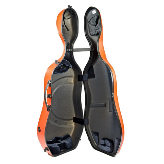 Bam Hightech Slim Cello Case - Orangey