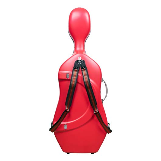 Bam Hightech Slim Graffiti Cello Case-Raspberry with Silver Trim