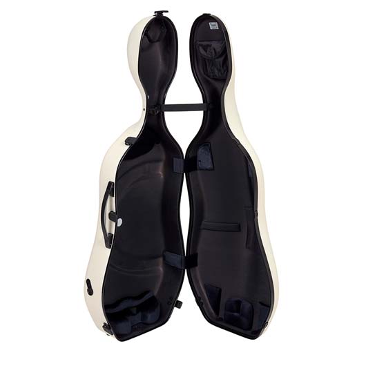 BAM Supreme Ice Hightech Cello Case - White - Black Trim