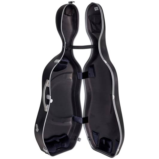 Bam Supreme Hightech Polycarbonate Cello Case - Black/Silver