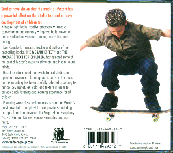 The Mozart Effect Music for Children Vol. 3 CD