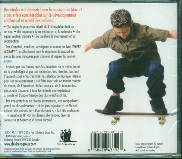 L'effet Mozart Musique pour enfants Vol. 3 CD