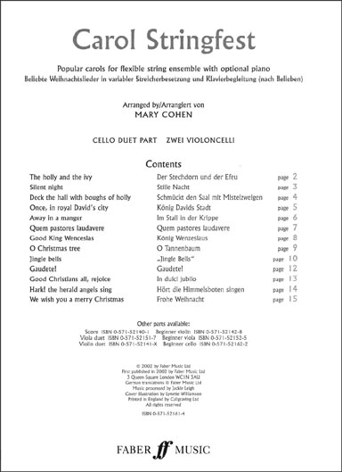 Carol Stringfest - Cello Duet