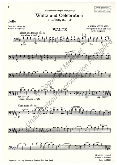 Waltz And Celebration (from Billy The Kid)