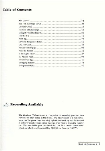 Fiddler's Philharmonic - Score
