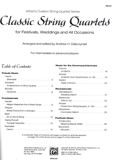 Classic String Quartets - Cello